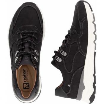 RIEKER EVOLUTION Schnürschuh Herren, schwarz, ideal für Freizeit und Outdoor