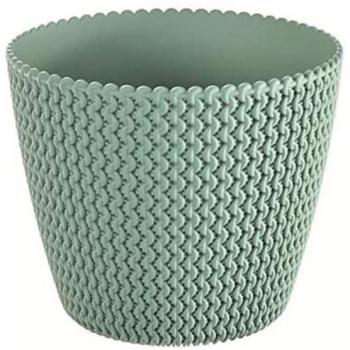 Maceta redonda 11,5L Prosperplast Splofy de plástico en color menta, Ø29,5 x 24,9 cm