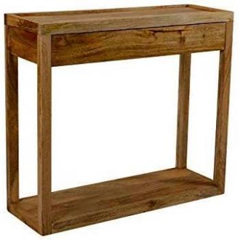 Console beige en bois naturel Rendez-vous Déco