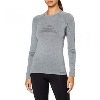 Seamless Silver Melange Long Sleeve Base Layer (L-XL)