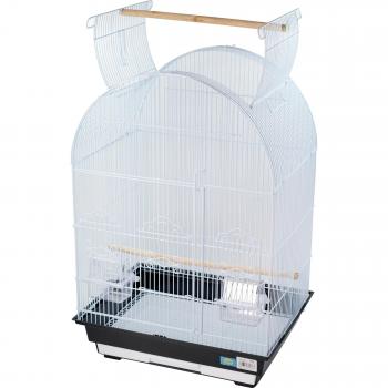 Jaula para pájaros SMELL & SMILE con comedero y palos 46.5x36x77.5cm