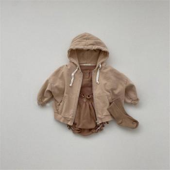 Veste à capuche en coton pour bébé, garçon et fille, avec motif ours, 12M-5T