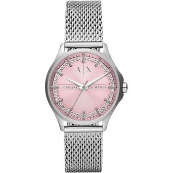 Armani Exchange Quarz-Damenarmbanduhr in Silber