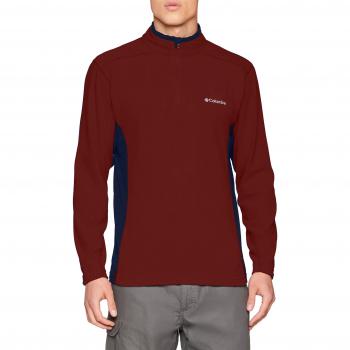 Columbia Veste Polaire 1/2 Zip Homme KLAMATH RANGE II, Rouge