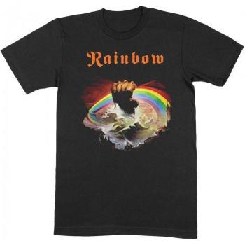 Rainbow Unisex Adult Rising Cotton T-Shirt Large black