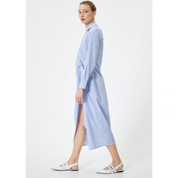 Koton Langärmliges Wickelkleid für Damen
