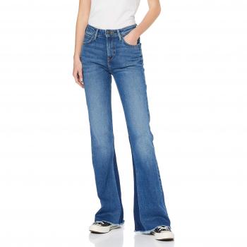 Lee Breese Vaqueros evasé Mujer Azul Finish Lt 33W/33L