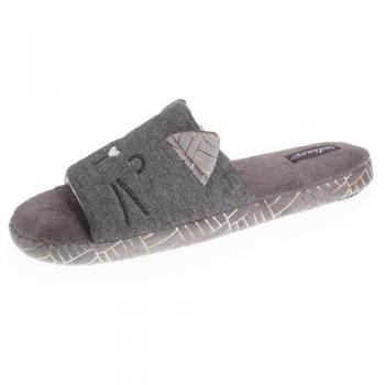 Isotoner Chaussons Jersey Femme Gris