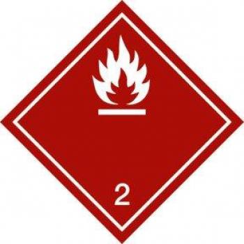 Warnschild für brennbare Gase