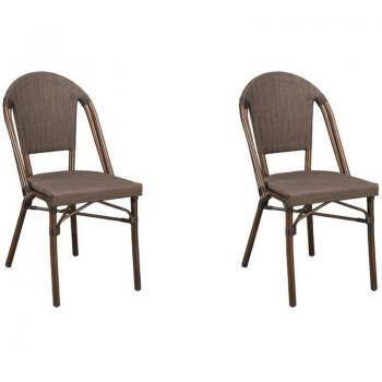 Bissetti Garbar Sillas Grises Set 2 (Interna y Externa)