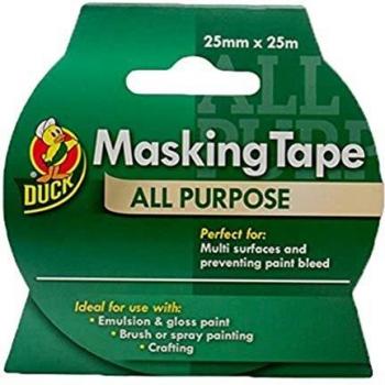Shurtape Duck Tape All-Purpose Masking Tape 25mm x 25m