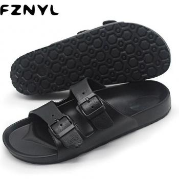 FZNYL Sandalias de Playa para Hombre, Informales y Transpirables, Color Negro Clásico