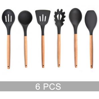 Black Silicone Kitchen Utensils Set