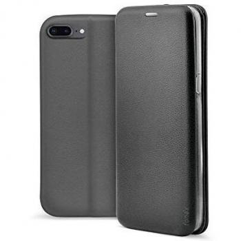 Cover in silicone per iPhone 7 Plus/8 Plus con angoli rinforzati e chiusura magnifica nero