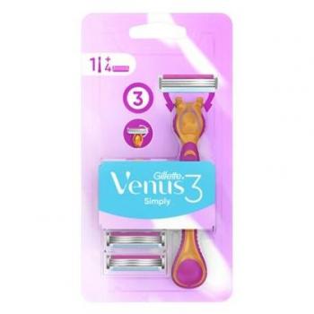 Gillette Venus 3 Simply – 60 hochwertige Klingen, speziell entwickelt für die weibliche Körperpflege