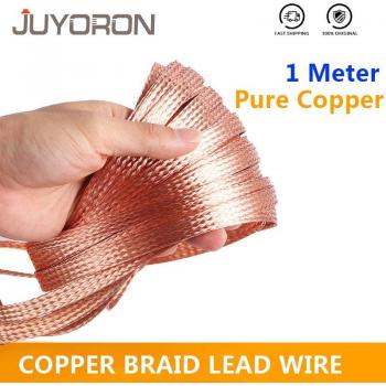 1 Meter High Flexibility Pure Copper Braid Lead Wire