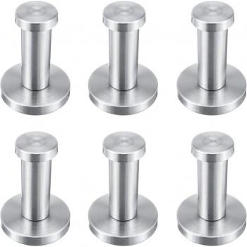 6-Piece Bathroom Towel and Coat Hanger Hooks