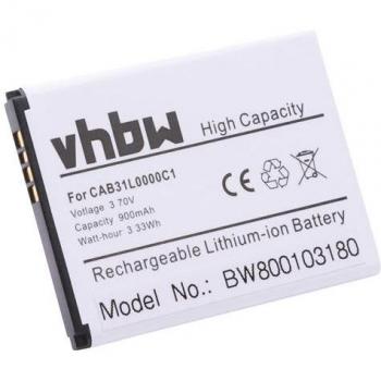 Vhbw Akku für Alcatel CAB3010010C1, 600 mAh