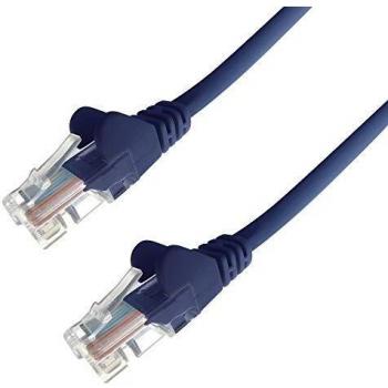 Flushed Moulded Blue RJ45 CAT6 Cable – 1 m, 24 AWG