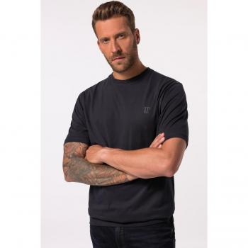 Men's Plus Size Blue Cotton Tee with Stretch Hem, 9XL, JP1880