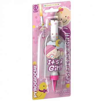 Torta Pyrogiochi Candela Fontana It’s a Girl Pirotecnica