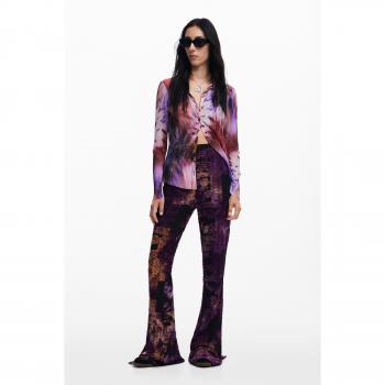 Desigual Hose Lua Violett Slim Fit XS Damen