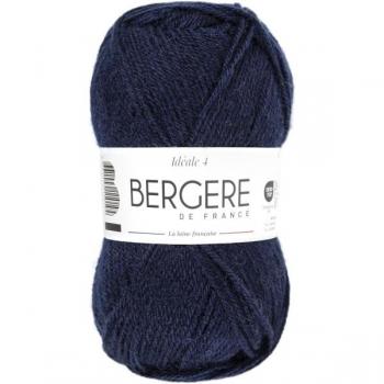 Pelote Idéale 4 – Marine à 50 % Laine, 50 % Acrylique – Bergère de France