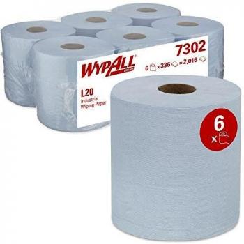 WypAll L20 Centrefeed Wiping Paper, 2 Ply, Blue