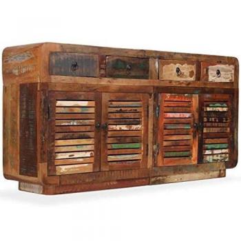 VidaXL Comodino in legno riciclato 150 x 35 x 75 cm