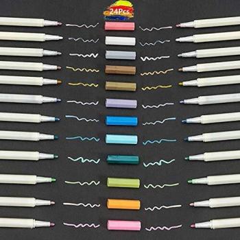 Christmas Glow Metal Paint Pens – 12 Pack