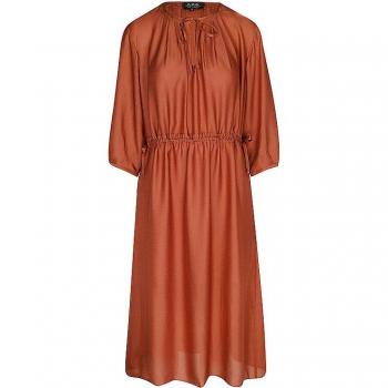 A.P.C. Midikleid Eve Orange Größe 38