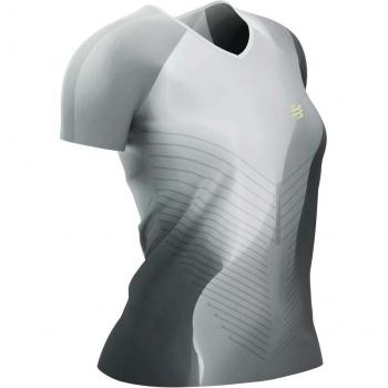 Camiseta Performance Mujer Compresión Negro/Blanco