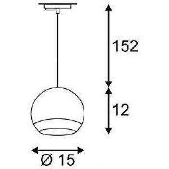 SLV ES111 Light Eye 1F GU10, Ottone, con Adattatore