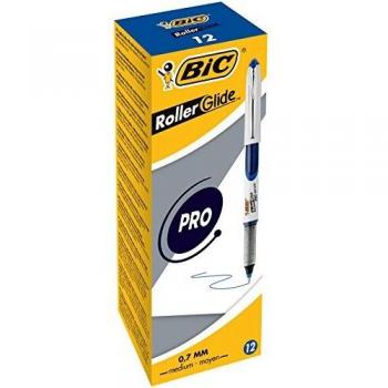 Box 12 BIC 537 Roller 0,7 mm : bleu/blauw