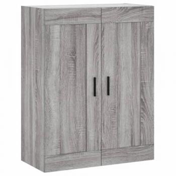 VidaXL Grey Sonoma Wall Mounted Cabinet 69.5x34x90 cm Engineered Wood