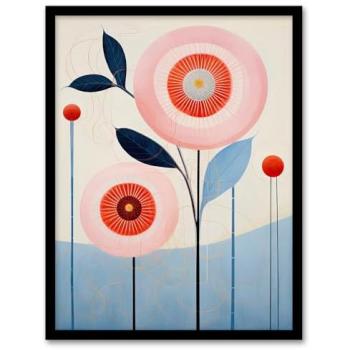 Pastel Pink Blue Kaleidoscope Frame