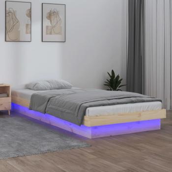 Estructura de cama con iluminación LED 90x200 cm