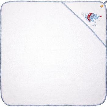 Telo da Bagno Cappuccio Elefante Blu BabyGlück