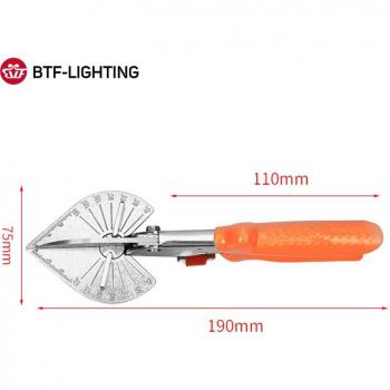 LED Neon-Rohr Hand-Gehrungsschneider 45° bis 120° Multifunktions-Rand-Cutter PVC PE Kunststoffrohr Kabelschneider