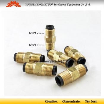 M10*1 Male Thread Brass Oil Flow Meter for Centralized Lubrication