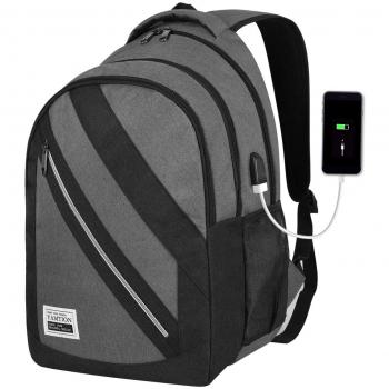 YAMTION Arbeits‑ und Studienrucksack Herren – Laptop + USB‑Anschluss