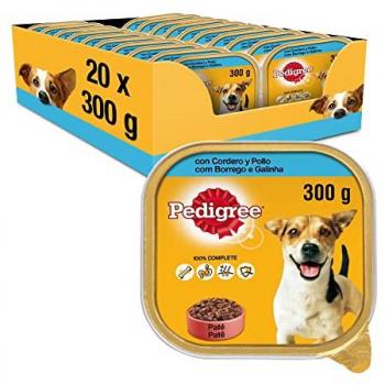 Pedigree Tarrina Cordero Y Pollo Caja 20X300 Gr