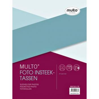 Fototas Multo 23R 10x15cm 3-vaks + schrijfstrook PP transparant
