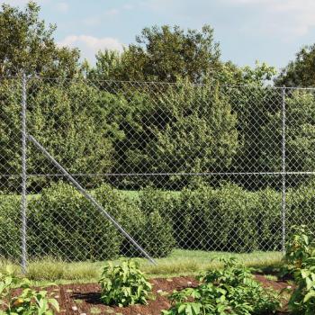 VidaXL 1.6m x 25m Chain Link Fence in Silver