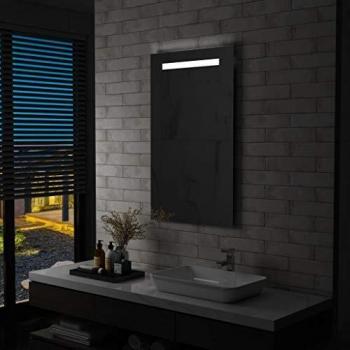 VidaXL Specchio da Parete Illuminato 60x100 cm