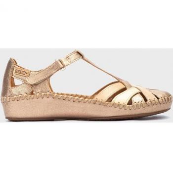 Pikolinos P. VALLARTA Women's Gold Sandals with Leather Upper