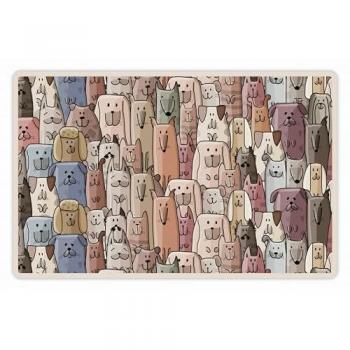 Alfombra de vinilo impermeable para mascotas 48x75 cm