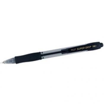 Bolígrafo Pilot Super Grip negro 0,4 mm