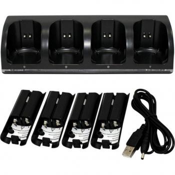 Estación de carga con baterías para Nintendo WII