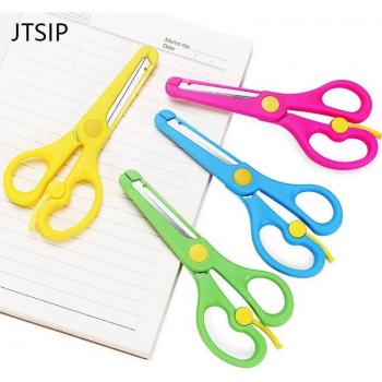 Child-Friendly Round Head Cutting Scissors